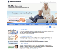 Tablet Screenshot of healthy-knee.com